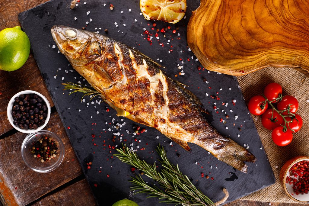 Sebzeli Levrek Izgara Sosy